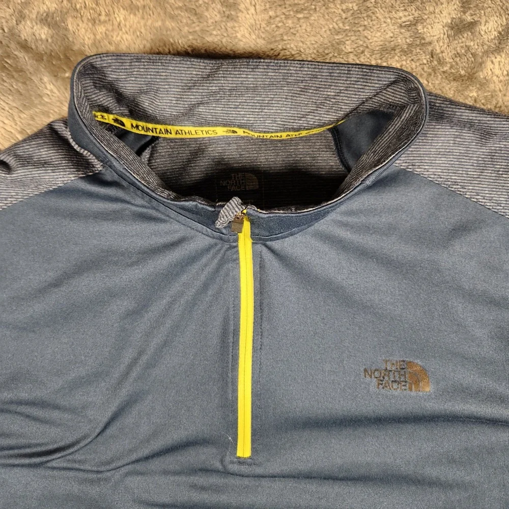 The North Face Mountain Athletics‎ Pullover Mens XL Blue Excellent Quarter Zip